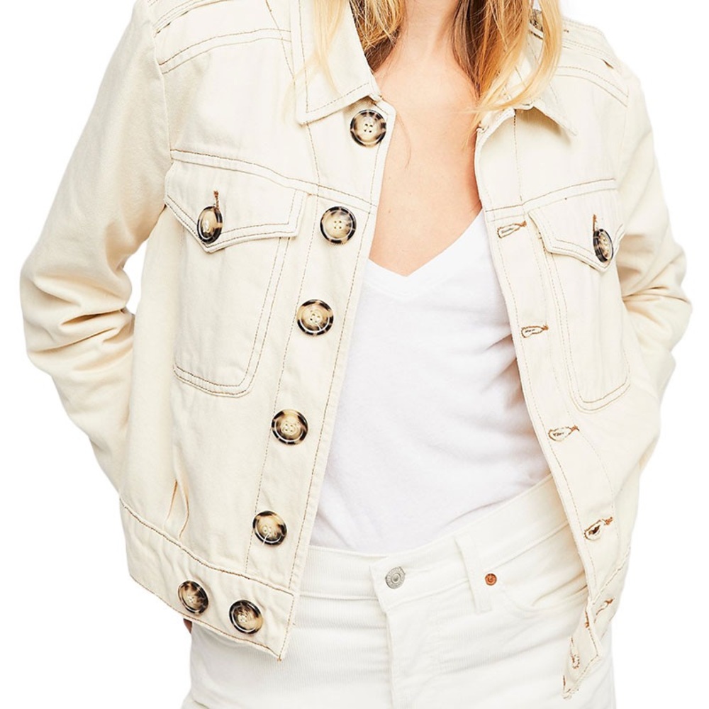 FREE PEOPLE Eisenhower jean jacket